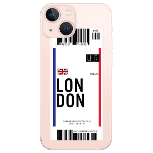 Apple iPhone 13 London Arrival Transparent Silicone TPU Θήκη