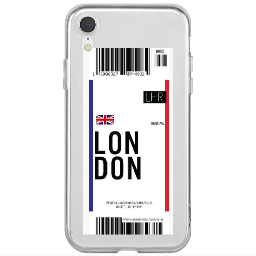 Apple iPhone Xr London Arrival Transparent Silicone TPU Θήκη