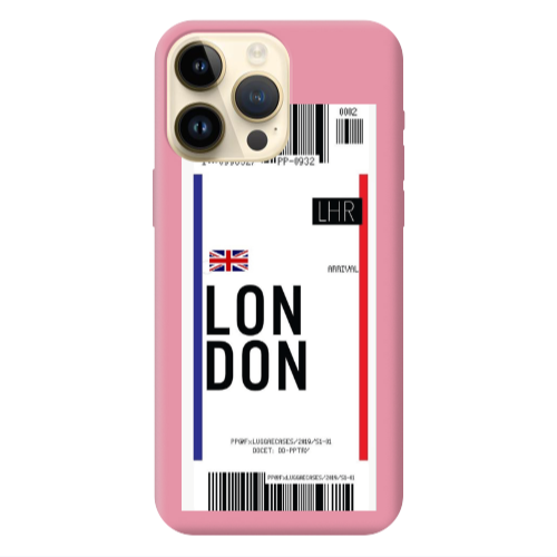 Apple iPhone 13 Pro Max London Arrival Pink Colored Silicone TPU Θήκη