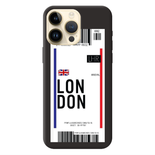 Apple iPhone 13 Pro Max London Arrival Black Colored Silicone TPU Θήκη