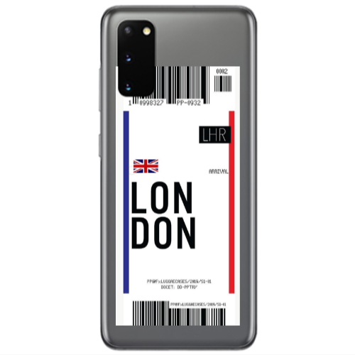 Samsung S20 London Arrival Transparent Silicone TPU Θήκη
