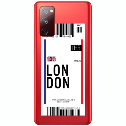 Samsung S20 FE London Arrival Transparent Silicone TPU Θήκη