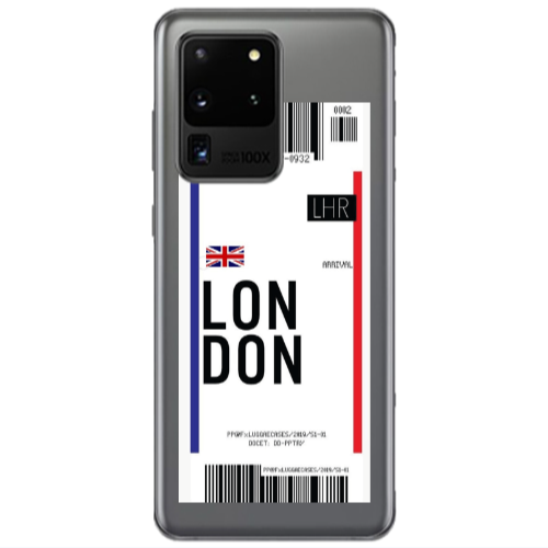Samsung S20 Ultra London Arrival Transparent Silicone TPU Θήκη