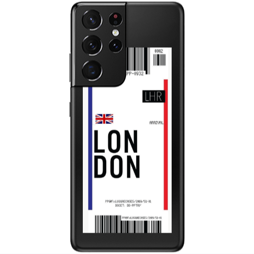 Samsung S21 Ultra London Arrival Transparent Silicone TPU Θήκη