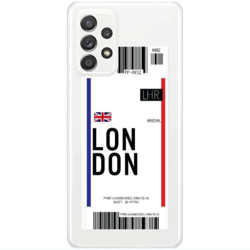 Samsung A53 London Arrival Transparent Silicone TPU Θήκη