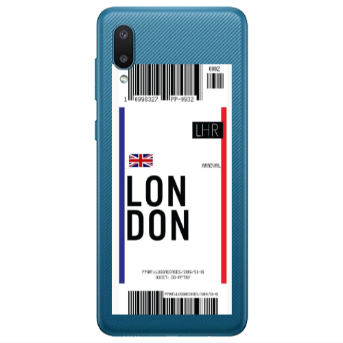 Samsung A02 London Arrival Transparent Silicone TPU Θήκη