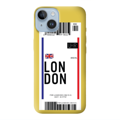 Apple iPhone 14 Plus London Arrival Yellow Colored Silicone TPU Θήκη