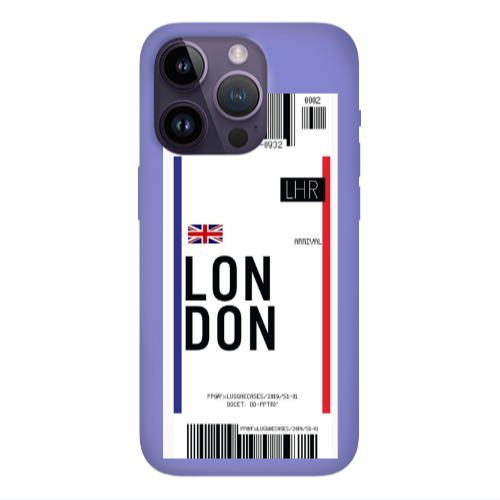 Apple iPhone 14 Pro  London Arrival Purple Colored Silicone TPU Θήκη