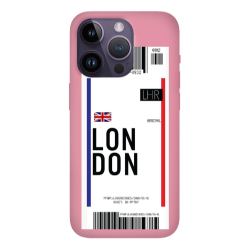 Apple iPhone 14 Pro  London Arrival Pink Colored Silicone TPU Θήκη
