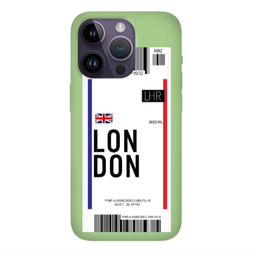 Apple iPhone 14 Pro Max London Arrival Light Green Colored Silicone TPU Θήκη