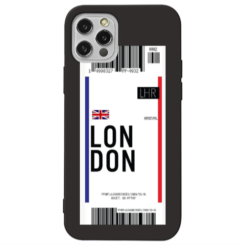 Apple iPhone 13 Pro London Arrival Black Colored Silicone TPU Θήκη