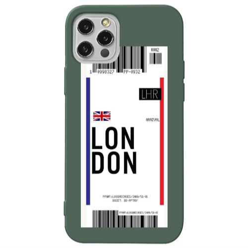 Apple iPhone 13 Pro London Arrival Dark Green Colored Silicone TPU Θήκη