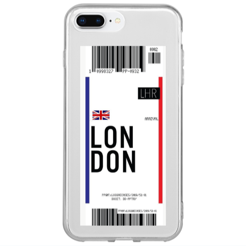 Apple iPhone 7 Plus London Arrival Transparent Silicone TPU Θήκη