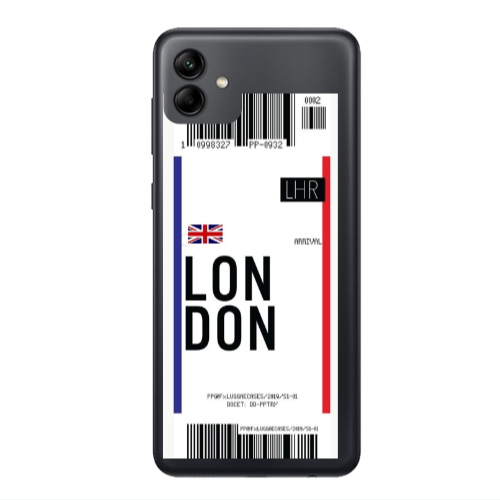 Samsung A04 London Arrival Transparent Silicone TPU Θήκη