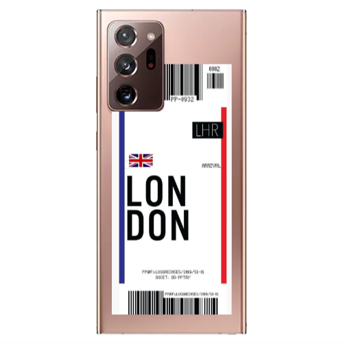 Samsung Note 20 Ultra London Arrival Transparent Silicone TPU Θήκη