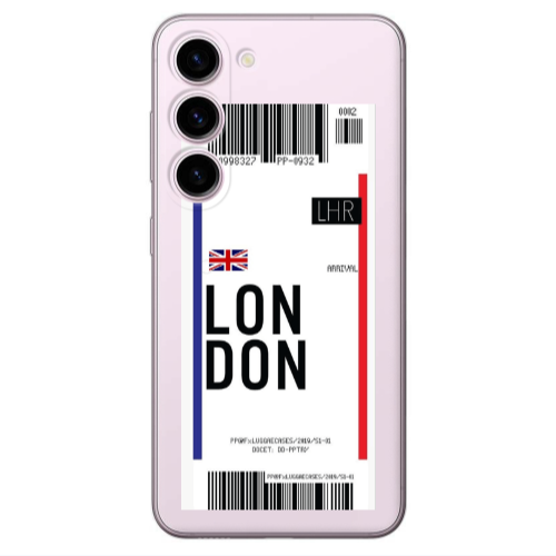 Samsung S23 Plus London Arrival Transparent Silicone TPU Θήκη