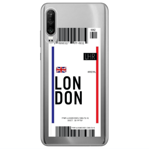 Huawei P30 London Arrival Transparent Silicone TPU Θήκη