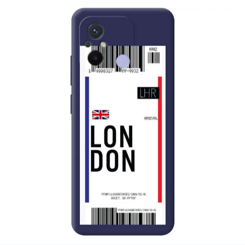 Xiaomi Redmi 12C London Arrival Dark blue Colored Silicone TPU Θήκη