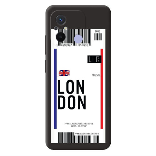 Xiaomi Redmi 12C London Arrival Black Colored Silicone TPU Θήκη