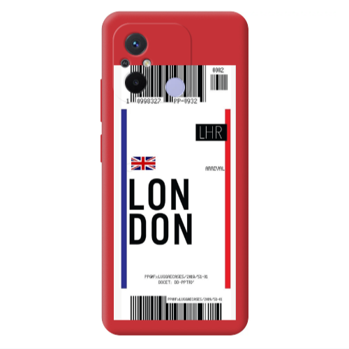 Xiaomi Redmi 12C London Arrival Red Colored Silicone TPU Θήκη