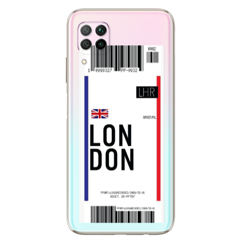 Huawei P40 Lite London Arrival Transparent Silicone TPU Θήκη