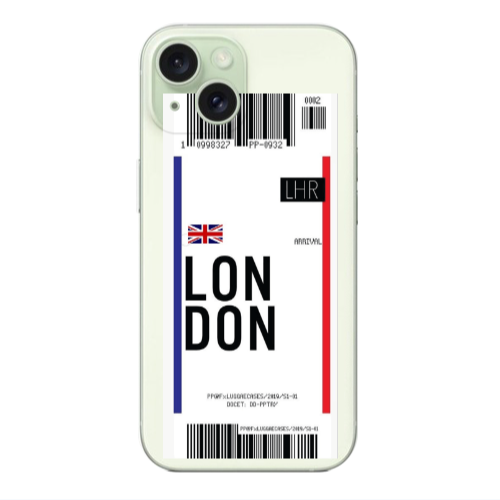 Apple iPhone 15 London Arrival Transparent Silicone TPU Θήκη