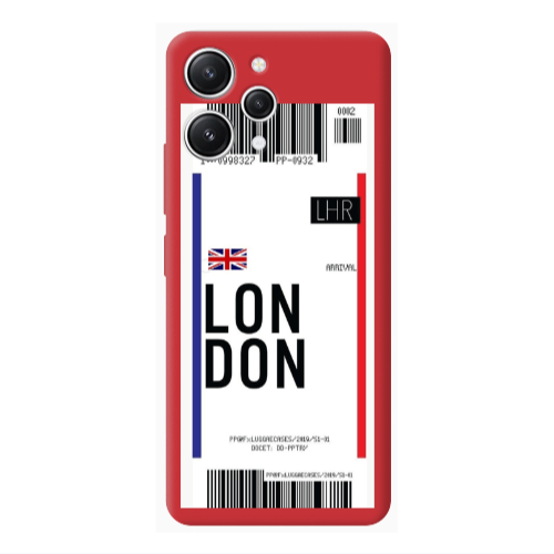 Xiaomi Redmi 12 London Arrival Red Colored Silicone TPU Θήκη