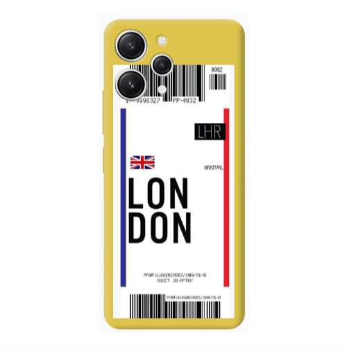 Xiaomi Redmi 12 London Arrival Yellow Colored Silicone TPU Θήκη