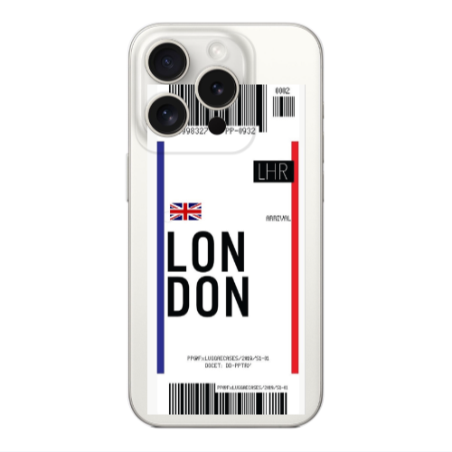 Apple iPhone 15 Pro Max London Arrival Transparent Silicone TPU Θήκη