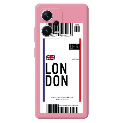 Xiaomi Poco X5 London Arrival Pink Colored Silicone TPU Θήκη