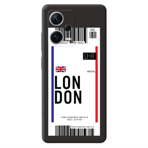 Xiaomi Poco X5 London Arrival Black Colored Silicone TPU Θήκη