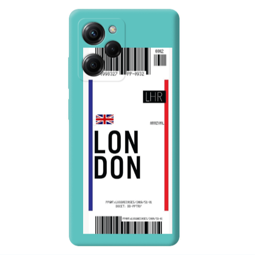 Xiaomi Poco X5 Pro London Arrival Turquoise Colored Silicone TPU Θήκη