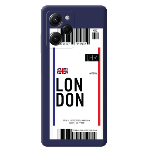 Xiaomi Poco X5 Pro London Arrival Dark blue Colored Silicone TPU Θήκη