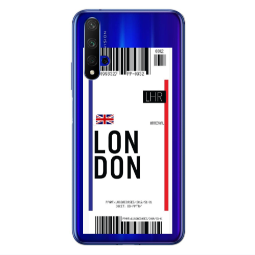 Huawei Nova 5 T London Arrival Transparent Silicone TPU Θήκη