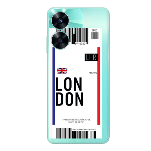 Realme C55 London Arrival Transparent Silicone TPU Θήκη