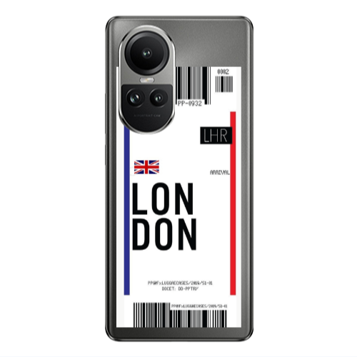 Oppo Reno10 5G London Arrival Transparent Silicone TPU Θήκη