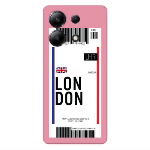 Xiaomi Redmi Note 13 4G London Arrival Pink Colored Silicone TPU Θήκη