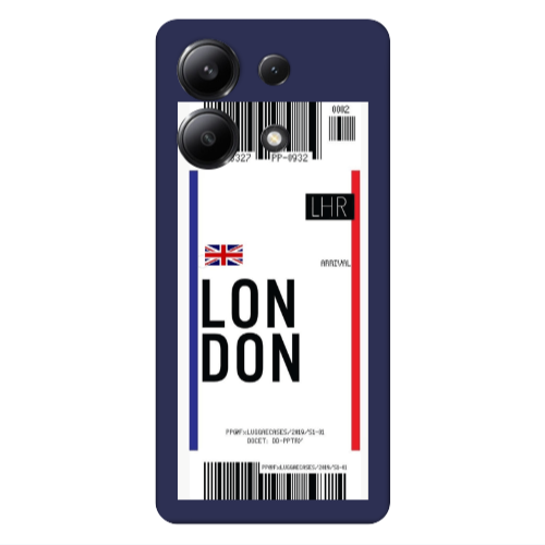 Xiaomi Redmi Note 13 4G London Arrival Dark blue Colored Silicone TPU Θήκη