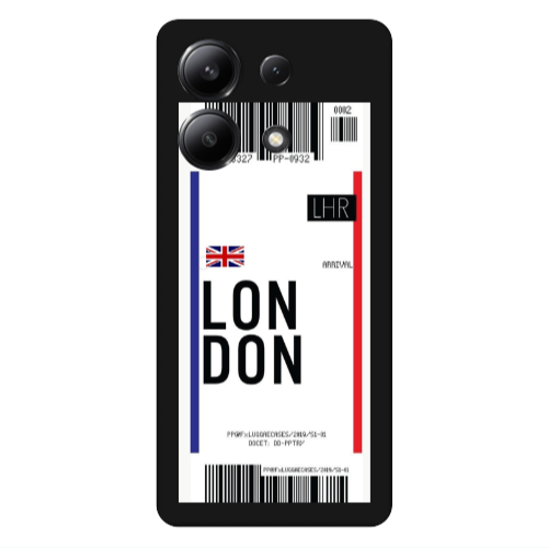 Xiaomi Redmi Note 13 4G London Arrival Black Colored Silicone TPU Θήκη