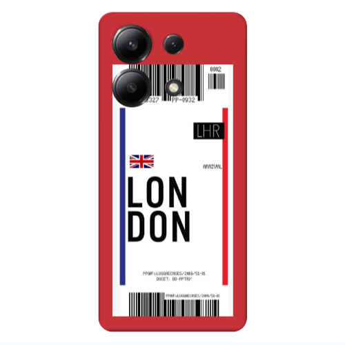 Xiaomi Redmi Note 13 4G London Arrival Red Colored Silicone TPU Θήκη