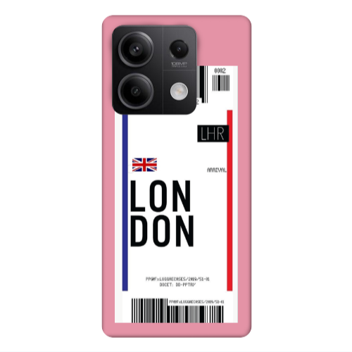 Xiaomi Redmi Note 13Pro 5G London Arrival Pink Colored Silicone TPU Θήκη