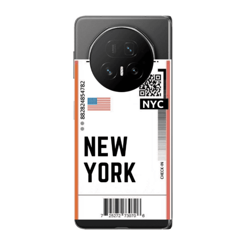 Honor Magic V5 New York NYC Transparent Silicone TPU Θήκη