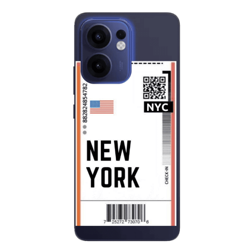 Oppo Reno13 FS New York NYC Transparent Silicone TPU Θήκη