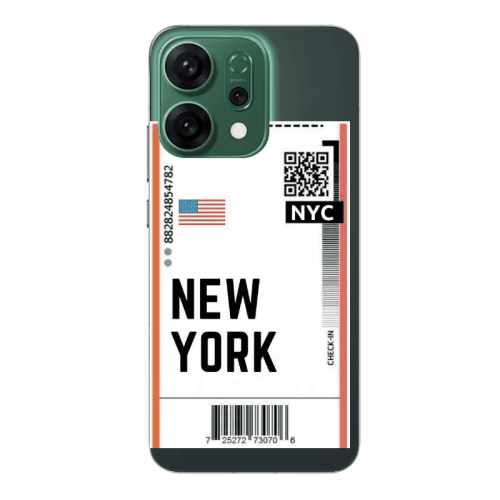 Oppo RENO 14 New York NYC Transparent Silicone TPU Θήκη