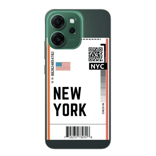Oppo 14 F New York NYC Transparent Silicone TPU Θήκη