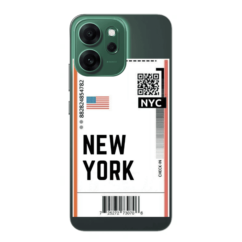 Oppo 14 F New York NYC Transparent Silicone TPU Θήκη