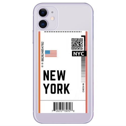 Apple iPhone 11  New York NYC Transparent Silicone TPU Θήκη