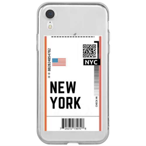 Apple iPhone Xr New York NYC Transparent Silicone TPU Θήκη