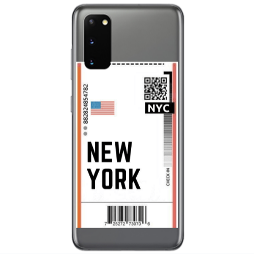 Samsung S20 New York NYC Transparent Silicone TPU Θήκη