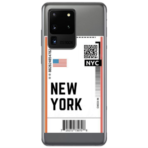 Samsung S20 Ultra New York NYC Transparent Silicone TPU Θήκη